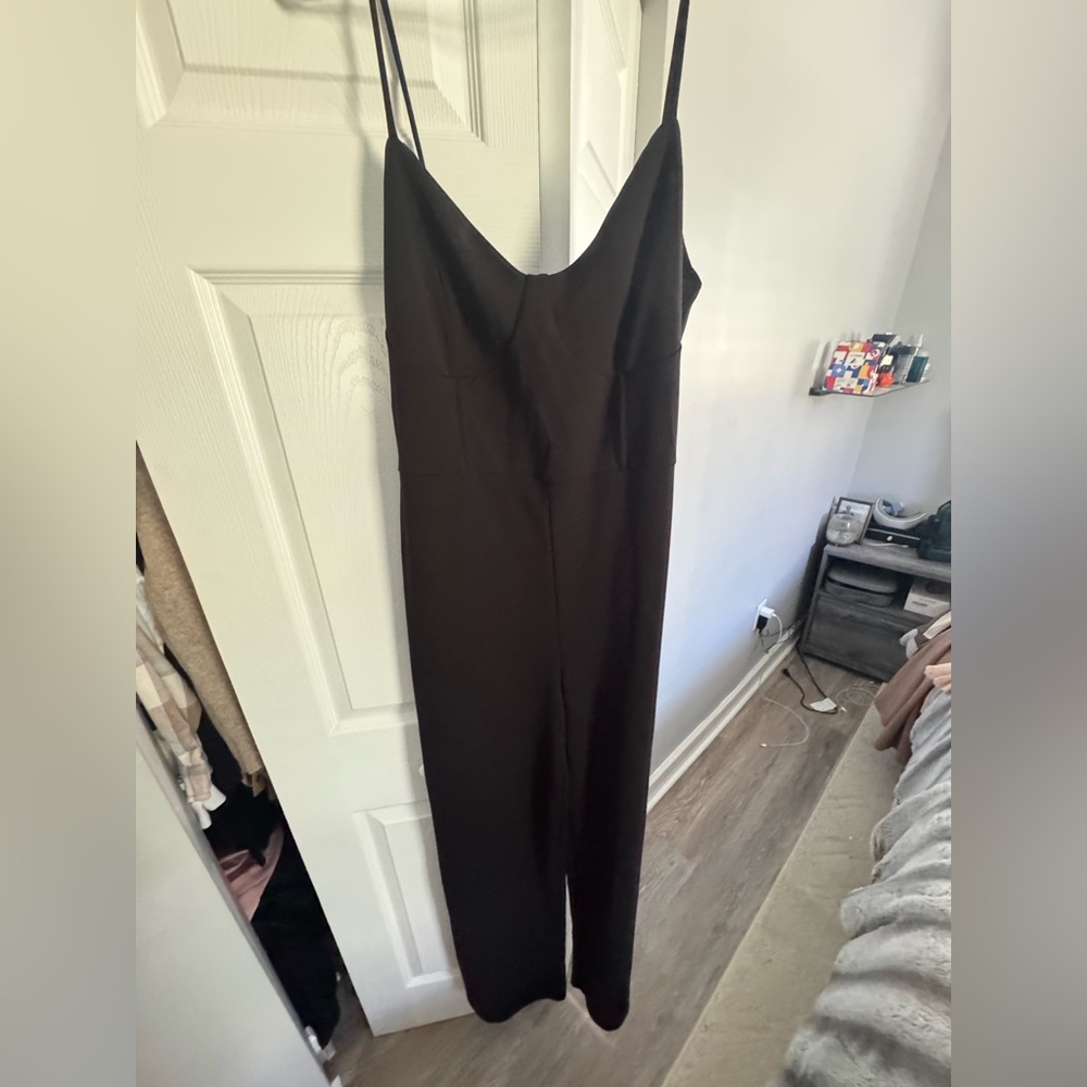 Fashion Nova Sleek Black Jumpsuit